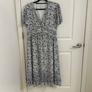 Floral short sleeve summer dress